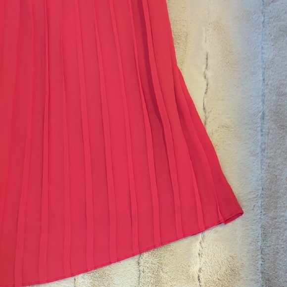 J. Crew Pleated Red Midi Skirt - Picture 3 of 5